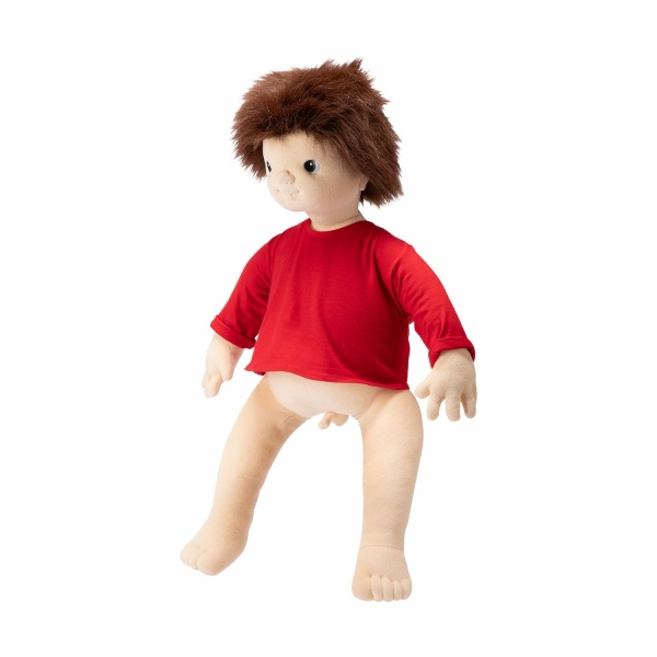 Емпатична кукла с изразително лице, поддържа пряк зрителен контакт, усеща се като истинско бебе, с реалистични полови белези.