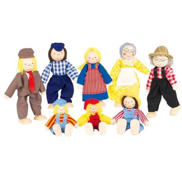 Гъвкави кукли фермерско семейство