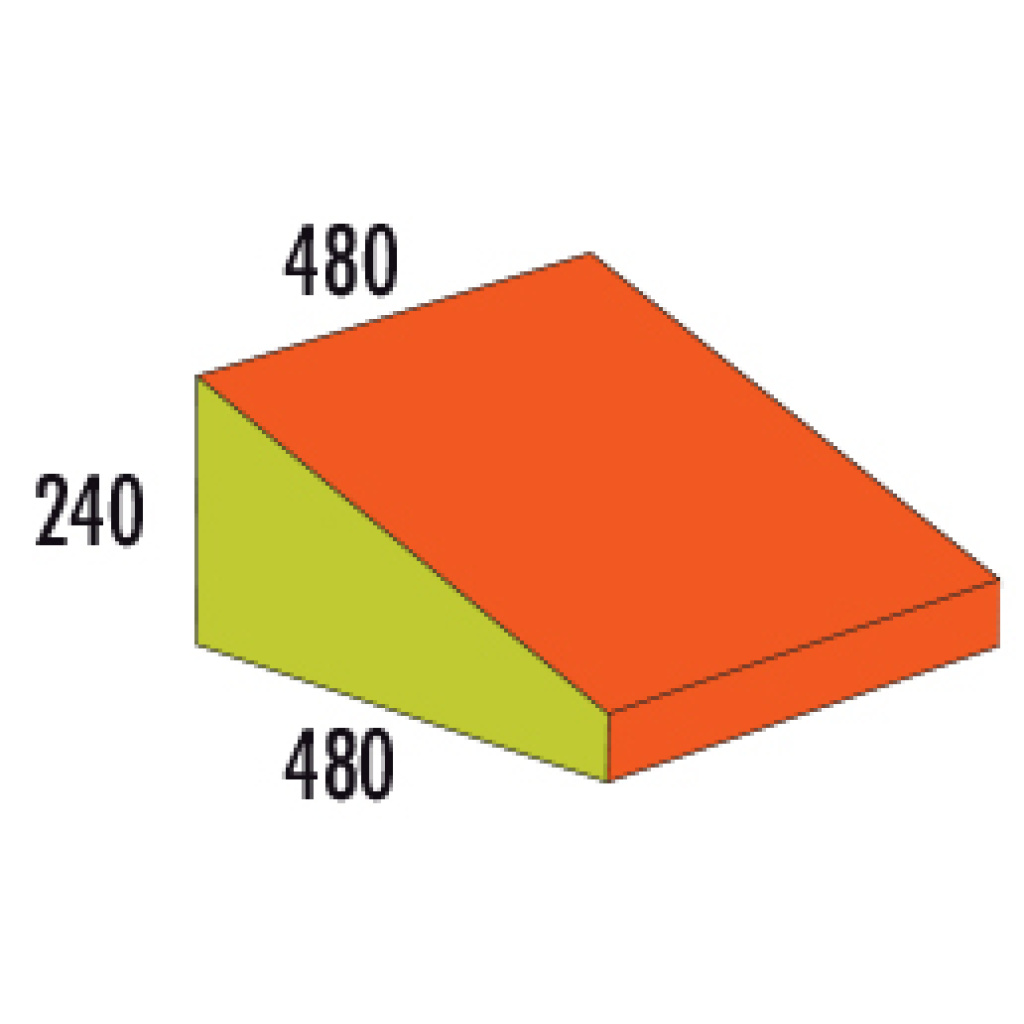 Платформа с наклон 48х24х48 см - мек модул за игра