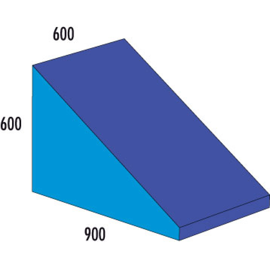 Платформа с наклон 90х60х60 см - мек модул за игра
