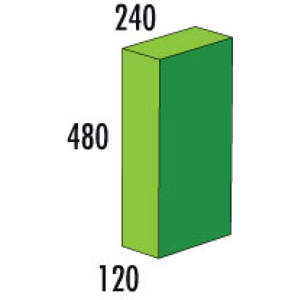 Тухличка 48х24х12 см - мек модул за игра