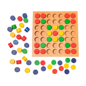 Детска дървена мозайка, 64 части