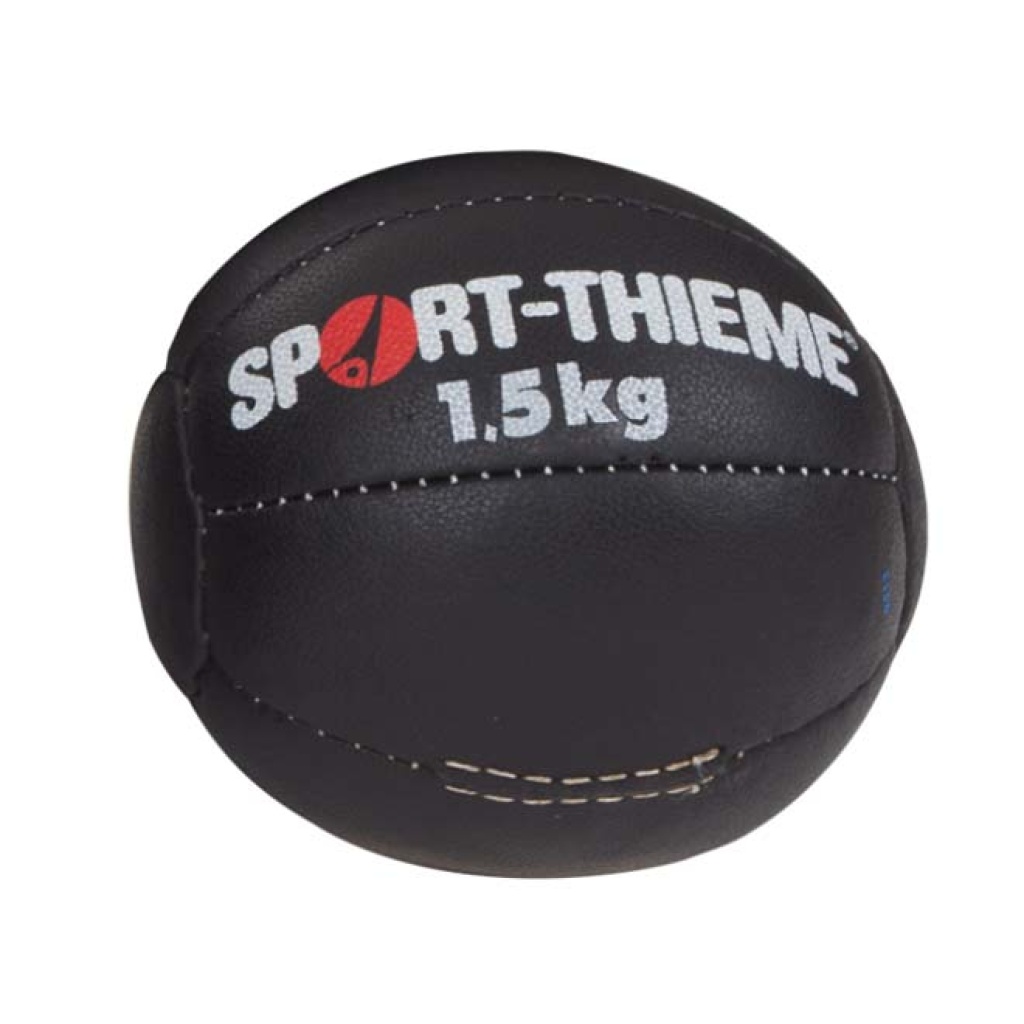 Тежка кожена медицинска топка 1,5 кг