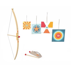 Стрелба с лък - детски дървен комплект
