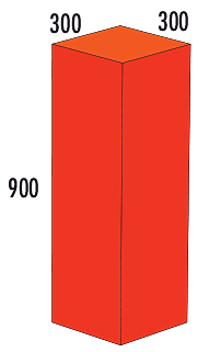 34-025-12 Колона MAX 90х30 см - мек модул за игра