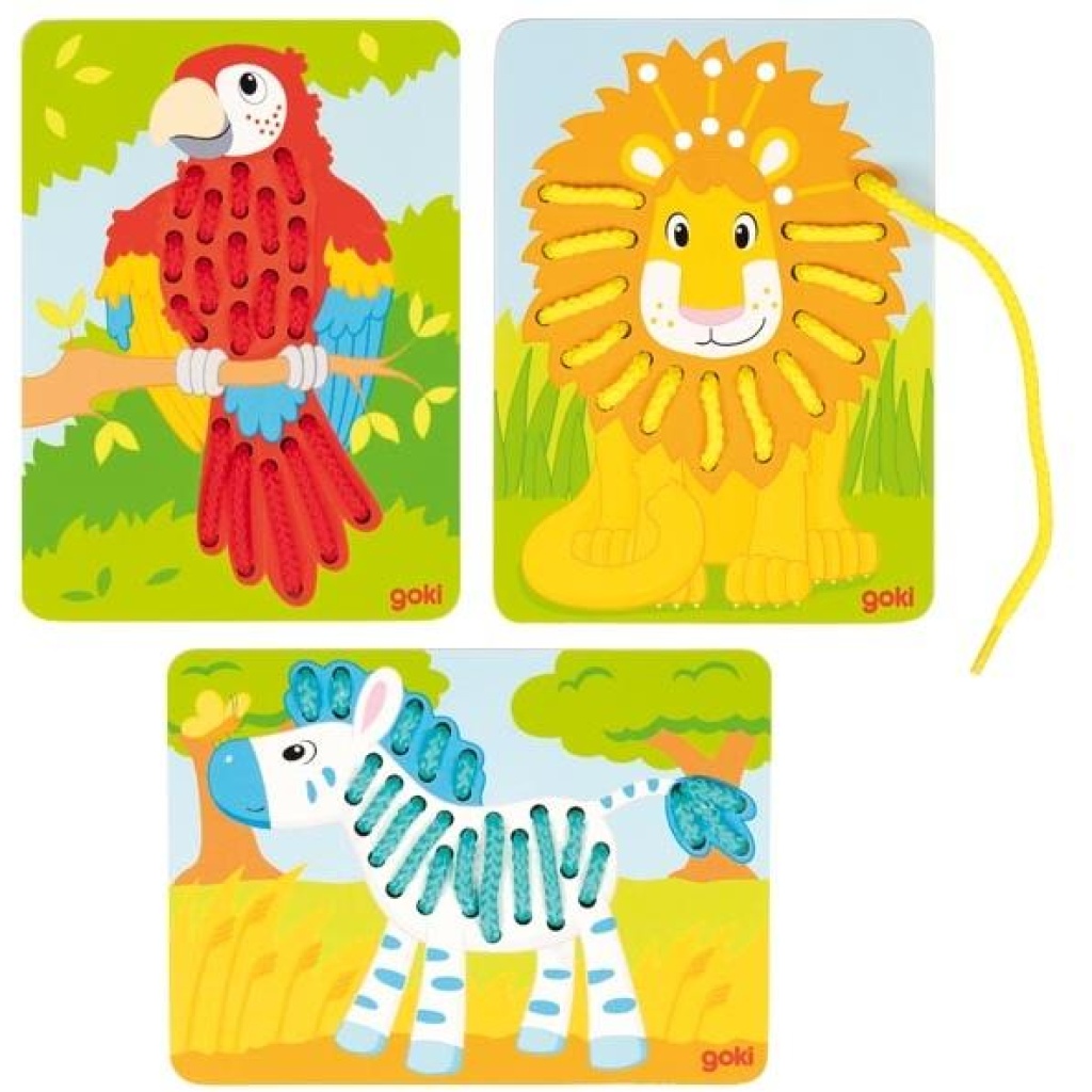 Детски дъски за бродиране - животни, 3 броя