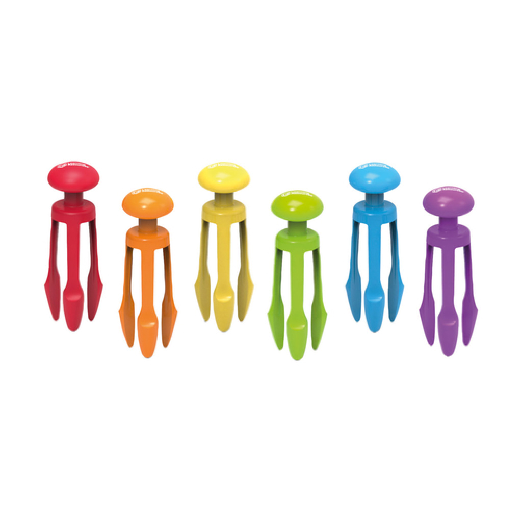 Трипръстови пинсети за деца, 6 броя