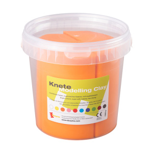 Мек пластилин Dusyma в кофичка 1000 гр оранжев