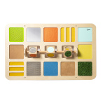 Сензорни кубчета - тактилен стенен панел за игра