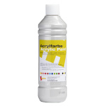 Акрилна боя за рисуване 500 мл - сребърна