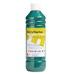 Акрилна боя за рисуване 500 мл - тъмно зелена