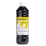 Акрилна боя за рисуване 500 мл - черна