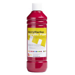 Акрилна боя за рисуване 500 мл - тъмно червена