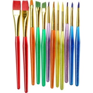 Комплект четки за рисуване на детайли - Funbrush, 12 бр.