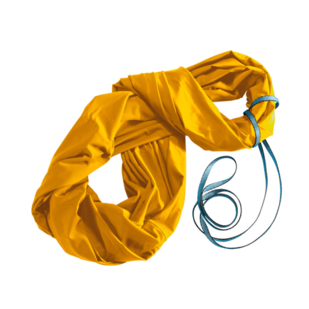 Еластично платно люлка S жълто