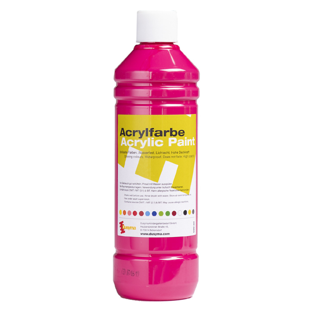 Акрилна боя за рисуване 500 мл - розова