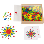Елементи мандала в дървена кутия, 630 части