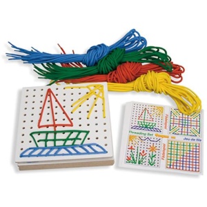 Детски дъски за бродиране - дървени, 10 броя