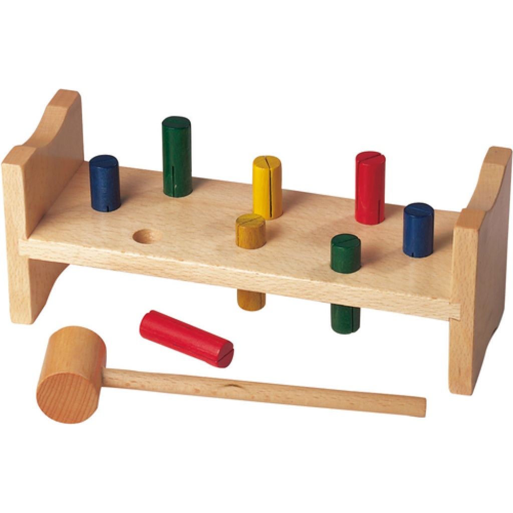 Дървена играчка с чукче - Закови го!