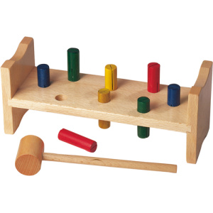 Дървена играчка с чукче - Закови го!