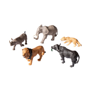 Фигурки за игра - животни сафари 5 бр.