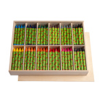 Восъчни пастели Dusyma - дървена кутия, 144 броя