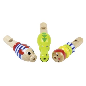 Детска дървена свирка Животно