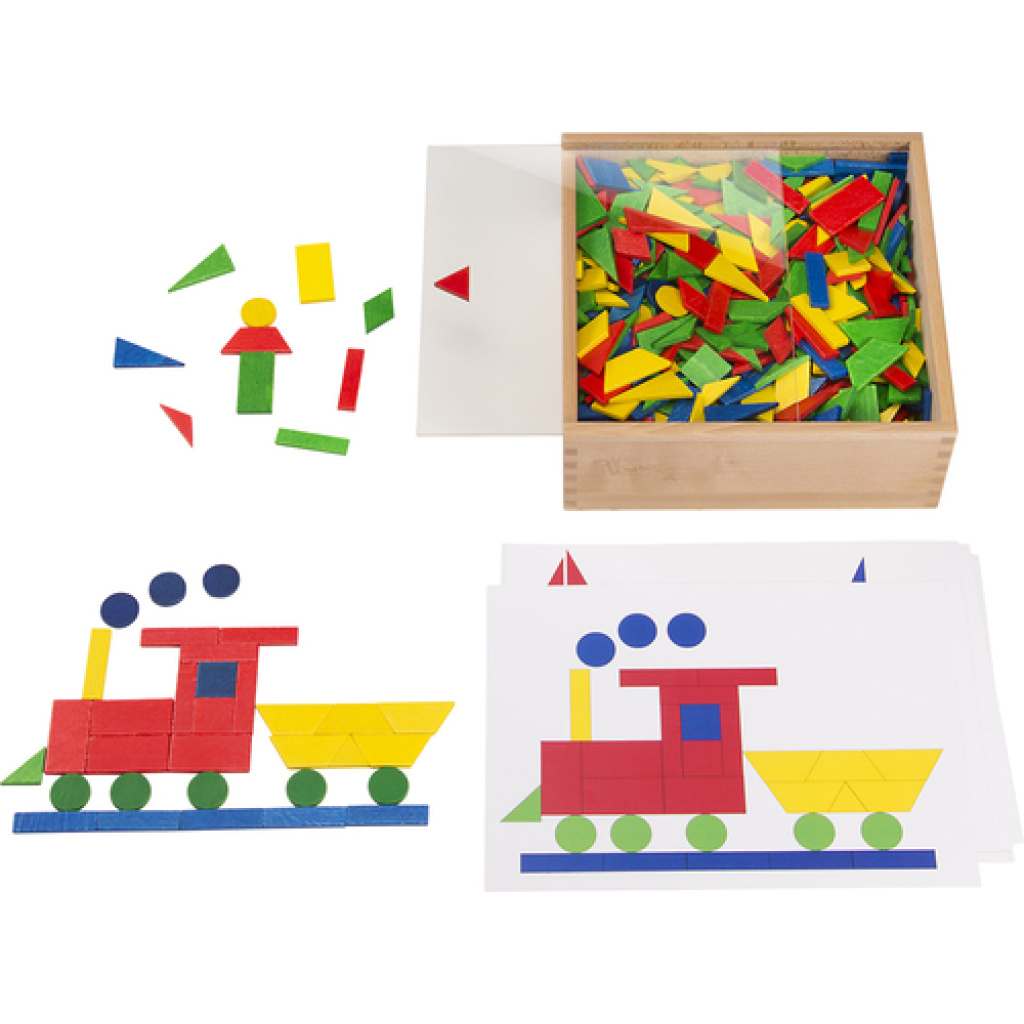 Детска дървена мозайка, 1050 части