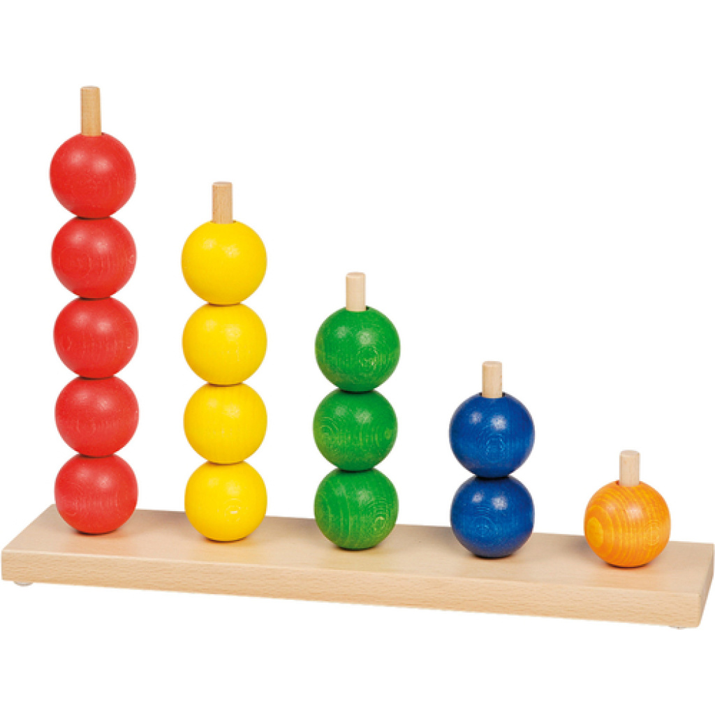 Шишове с топки - игра за нанизване