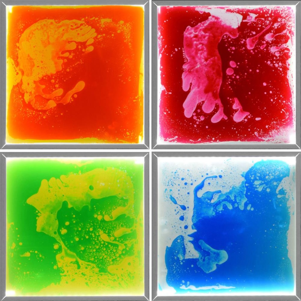 Маслени гел плочи светещи - 4 бр.