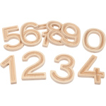 Дървени цифри с улеи