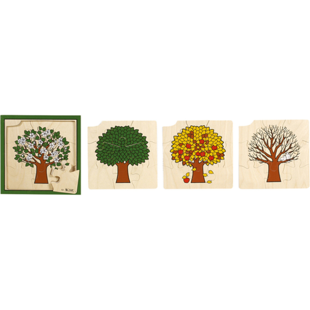 Дървото през сезоните - многослоен пъзел