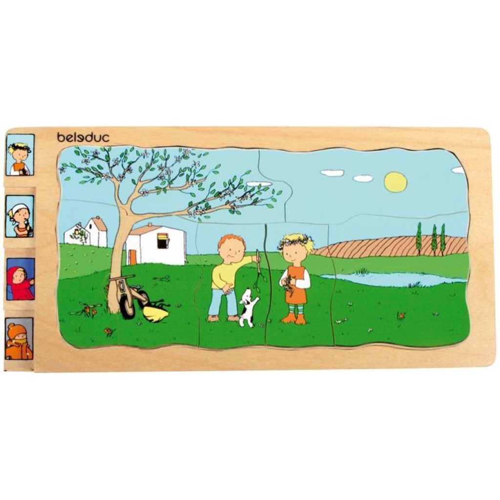 Сезони - многослоен дървен пъзел