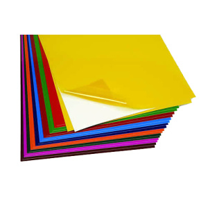 Прозрачно цветно фолио за прозорци - 20 листа