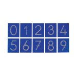 Дървени плочки с релефни тактилни цифри