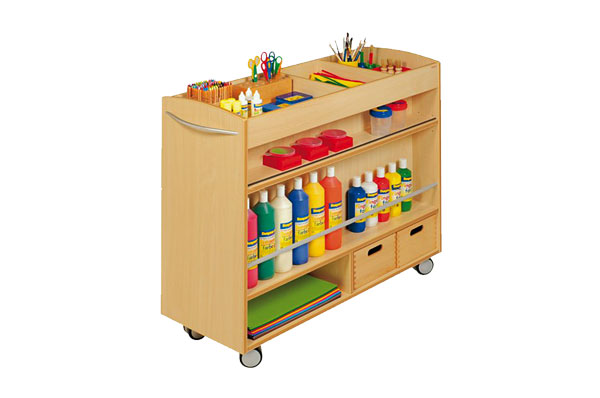 mzz3kksmxlkbtzuycwixr2ghaxqefgyhthbqdhql.jpg Дървена количка за съхранение на арт материали