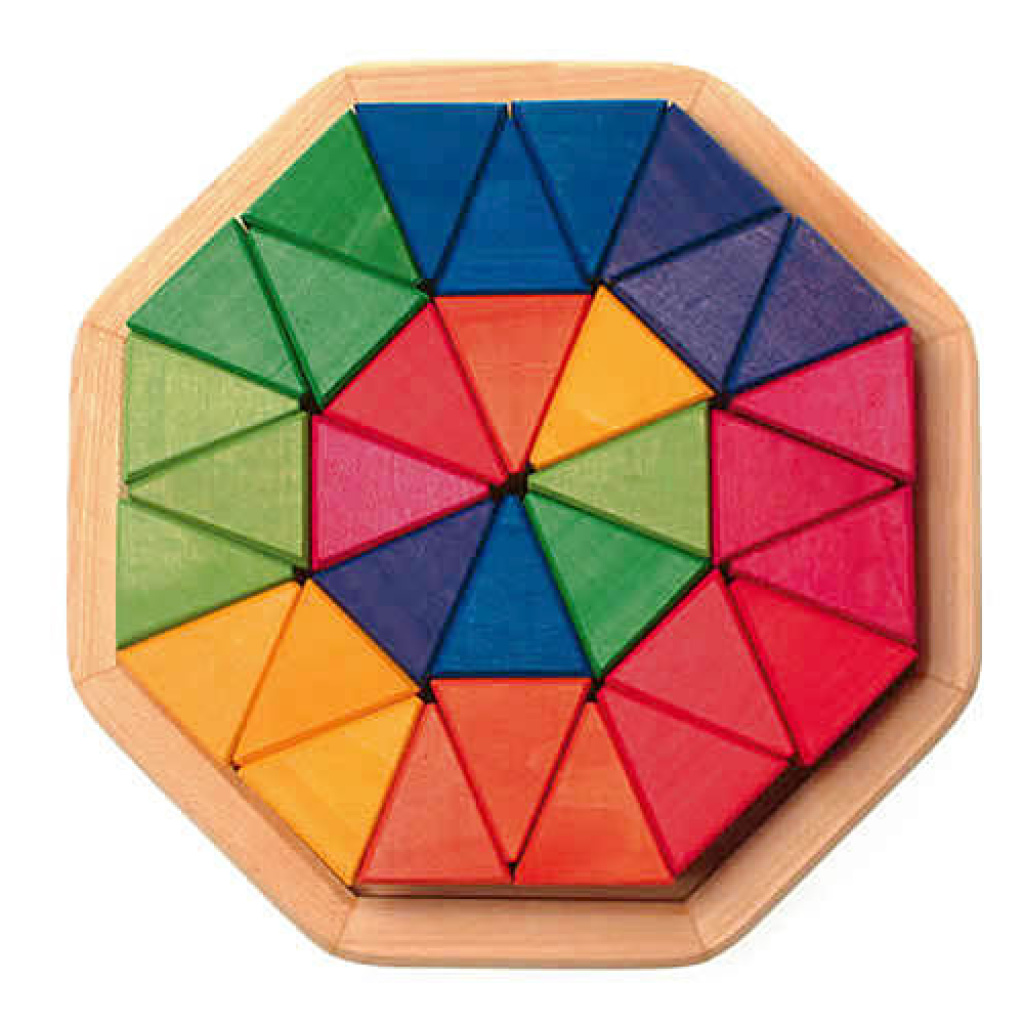 Дървен пъзел мандала - Осмоъгълник