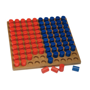 Дървена табла за смятане до 100 - STEM игра