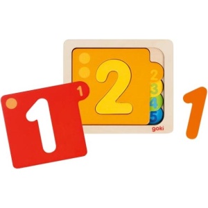 Многослоен пъзел с цифри 1-5