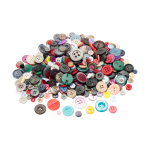 Цветни копчета за декорация и украса - 530 бр.