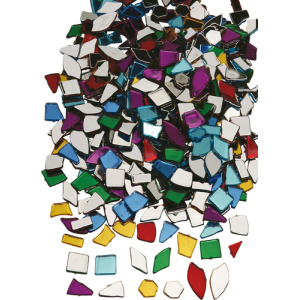 Мозайка от цветно акрилно огледало за декорация - 450 части