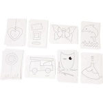 Перфорирани картички бродиране - 48 бр.