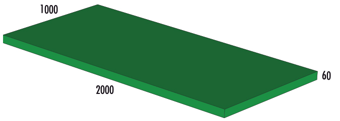 34-014-12 Гимнастически дюшек 200х100 зелен