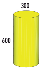 34-075-12 Цилиндър MAX 60х30 см - мек модул за игра