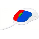 Компютърна мишка за деца с два бутона и цветно кодиране