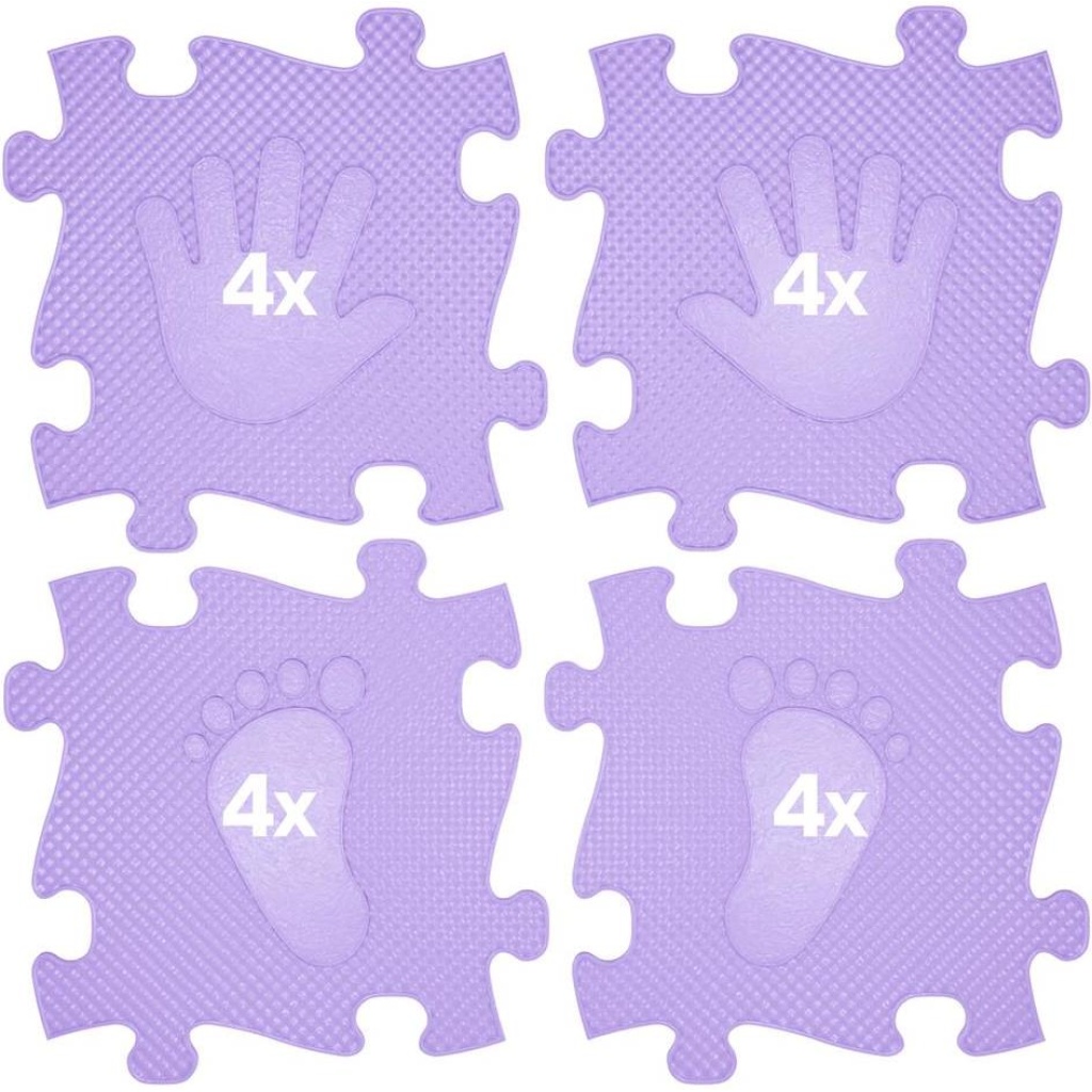 Ръце и крака – сензорна пътека пъзел – лилави, 16 части