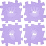 Ръце и крака – сензорна пътека пъзел – лилави, 16 части
