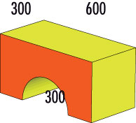 mzz3kksmxlkbtzuycwixr2ghaxqefgyhtxdpdhuf.jpg Правоъгълен мост MAX 60х30х30 см – мек модул за игра