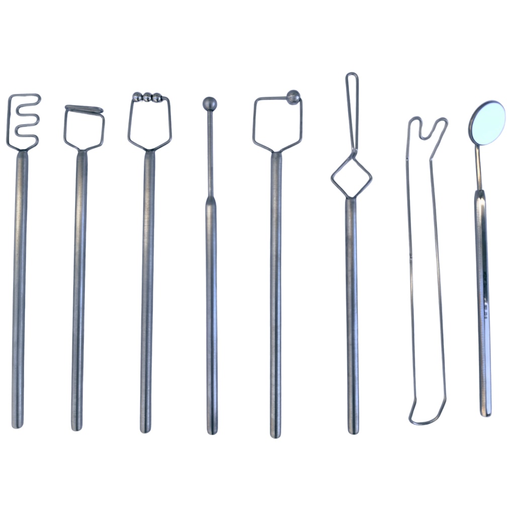 Комплект от 8 броя логопедични сонди "Бланико" в практична кутия за дезинфекция