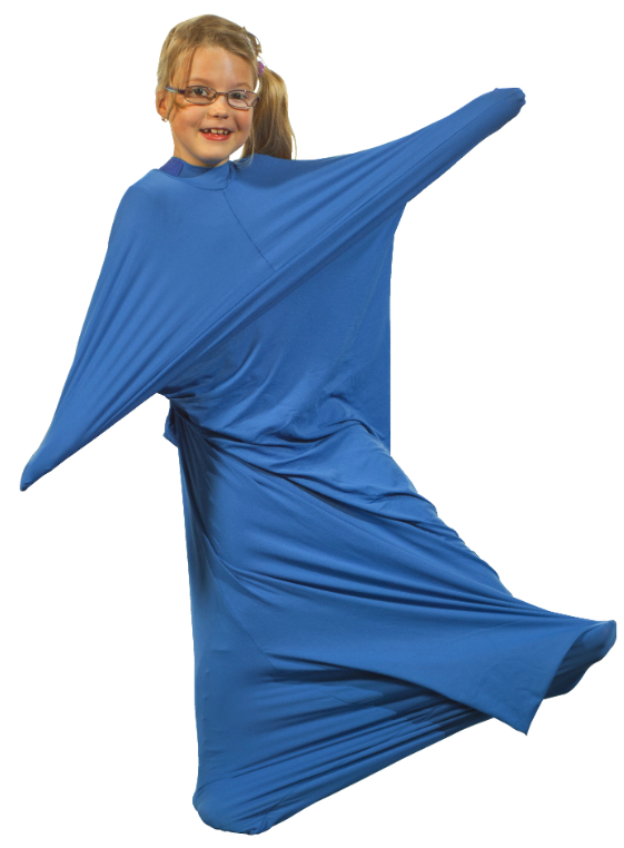 Еластично чувалче за тяло – за танци или терапия, размер S, син Еластично синьо чувалче за танци или терапия - размер S